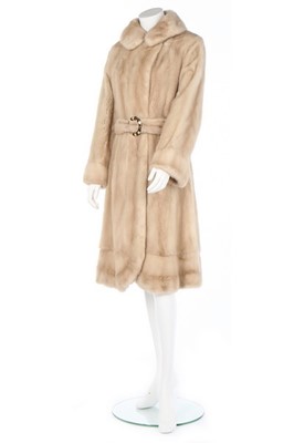 Lot 16 - A Noble Furs blonde mink coat, 1960s,...