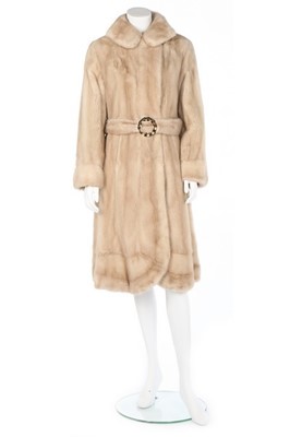 Lot 16 - A Noble Furs blonde mink coat, 1960s,...