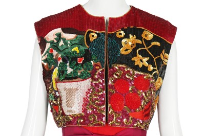 Lot 148 - A fine Bill Blass 'Matisse' cocktail ensemble, Spring-Summer 1988