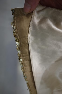 Lot 228 - A fine Alexander McQueen gold embroidered and sequined evening dress, 'In Memory of Elizabeth Howe, Salem 1692' or 'Witches of Salem' collection, Autumn-Winter 2007