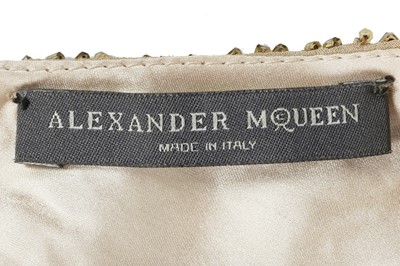 Lot 228 - A fine Alexander McQueen gold embroidered and sequined evening dress, 'In Memory of Elizabeth Howe, Salem 1692' or 'Witches of Salem' collection, Autumn-Winter 2007