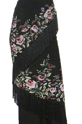 Lot 223 - A Givenchy haute couture by Alexander McQueen beaded evening skirt, Autumn-Winter 1998