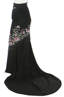 Lot 223 - A Givenchy haute couture by Alexander McQueen beaded evening skirt, Autumn-Winter 1998