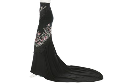 Lot 223 - A Givenchy haute couture by Alexander McQueen beaded evening skirt, Autumn-Winter 1998