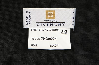 Lot 220 - A Givenchy by Alexander McQueen black crêpe and leopard lace evening gown, Autumn-Winter 1997 collection