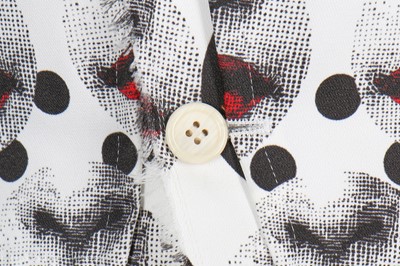Lot 242 - A Comme des Garçons men's Fornasetti-printed polyester tailcoat, Spring-Summer 2017
