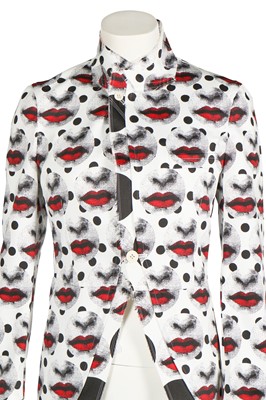 Lot 242 - A Comme des Garçons men's Fornasetti-printed polyester tailcoat, Spring-Summer 2017
