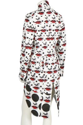 Lot 242 - A Comme des Garçons men's Fornasetti-printed polyester tailcoat, Spring-Summer 2017