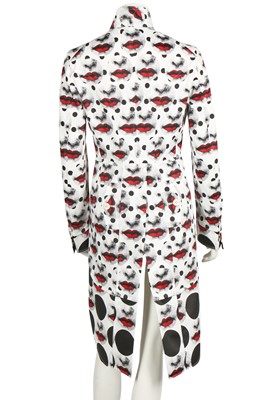 Lot 242 - A Comme des Garçons men's Fornasetti-printed polyester tailcoat, Spring-Summer 2017