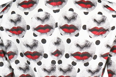 Lot 242 - A Comme des Garçons men's Fornasetti-printed polyester tailcoat, Spring-Summer 2017