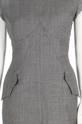 Lot 222 - An Alexander McQueen grey wool dress, 'Untitled' collection, Spring-Summer 1998