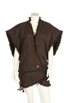 Lot 178 - An Issey Miyake 'mushiro' cotton/wool waistcoat, Autumn-Winter 1984