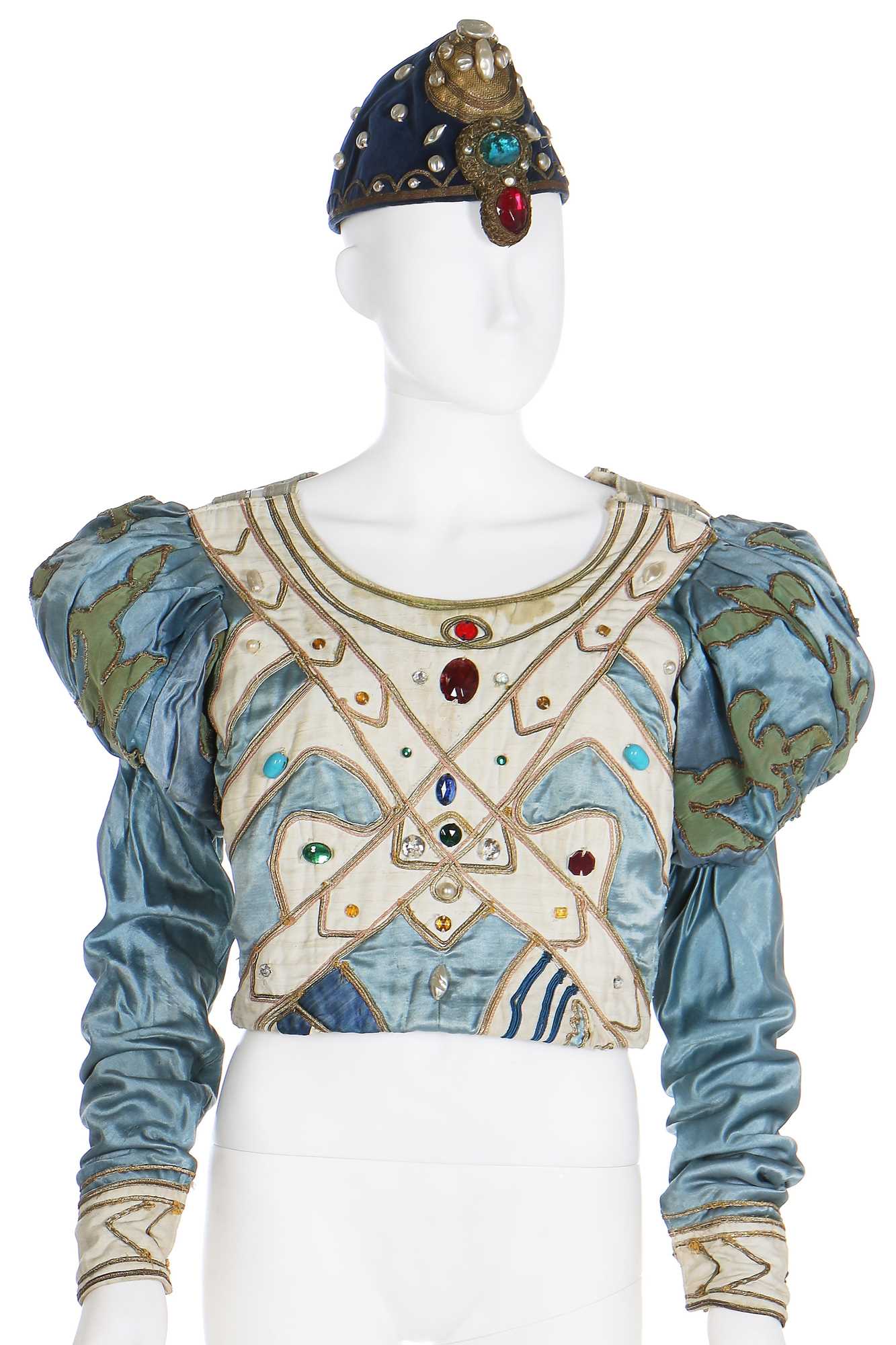 Lot 51 - de Basil Ballets Russes Costume for the 'Bluebird', after Bakst's design, 1940s