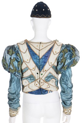 Lot 51 - de Basil Ballets Russes Costume for the 'Bluebird', after Bakst's design, 1940s
