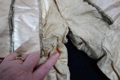 Lot 52 - Diaghilev's Ballets Russes ivory satin breeches for 'The Sleeping Princess', 1920s