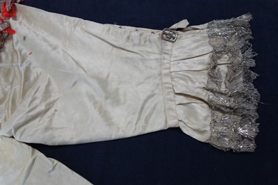 Lot 52 - Diaghilev's Ballets Russes ivory satin breeches for 'The Sleeping Princess', 1920s