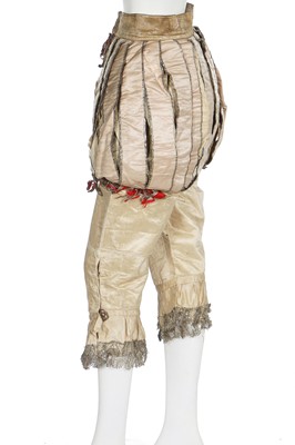 Lot 52 - Diaghilev's Ballets Russes ivory satin breeches for 'The Sleeping Princess', 1920s
