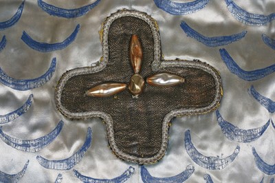 Lot 53 - Two de Basil Ballets Russes Cavalier costumes from 'Le Pavillon d'Armide', after a design by Benois, 1950s