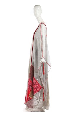 Lot 315 - A Thea Porter couture printed chiffon abaya, 1970s