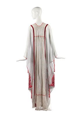 Lot 315 - A Thea Porter couture printed chiffon abaya, 1970s