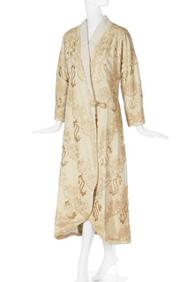 Lot 49 - A Stern Brothers ivory wool coat, 1910s