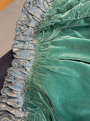 Lot 56 - A good lamé opera coat in shades of silver and sea-green, 1930s