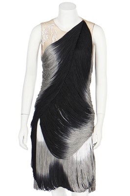 Lot 231 - Alexander McQueen fringed cocktail dress, 'Natural Dis-tinction, Un-natural Selection' collection, Spring-Summer 2009
