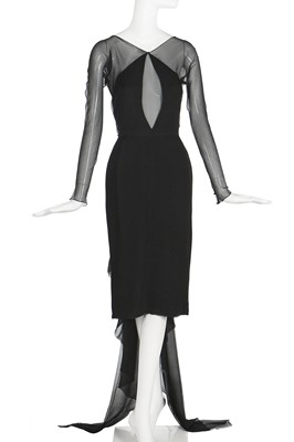 Lot 198 - Jerry Hall's Antony Price purple crushed-velvet cocktail dress, circa 1990