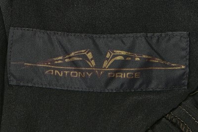 Lot 198 - Jerry Hall's Antony Price purple crushed-velvet cocktail dress, circa 1990