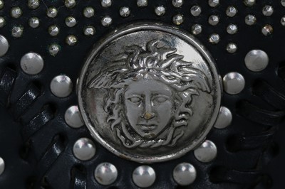 Lot 1 - A Gianni Versace studded leather belt-bag, circa 1992