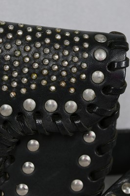 Lot 1 - A Gianni Versace studded leather belt-bag, circa 1992