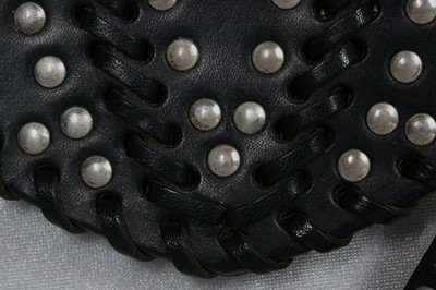Lot 1 - A Gianni Versace studded leather belt-bag, circa 1992
