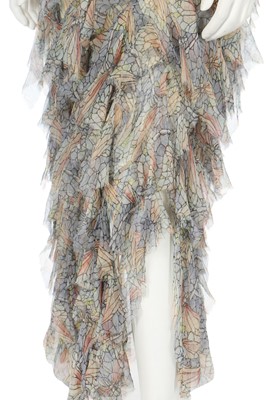 Lot 224 - An Alexander McQueen bias-cut chiffon dress, 'Deliverance', Spring-Summer 2004