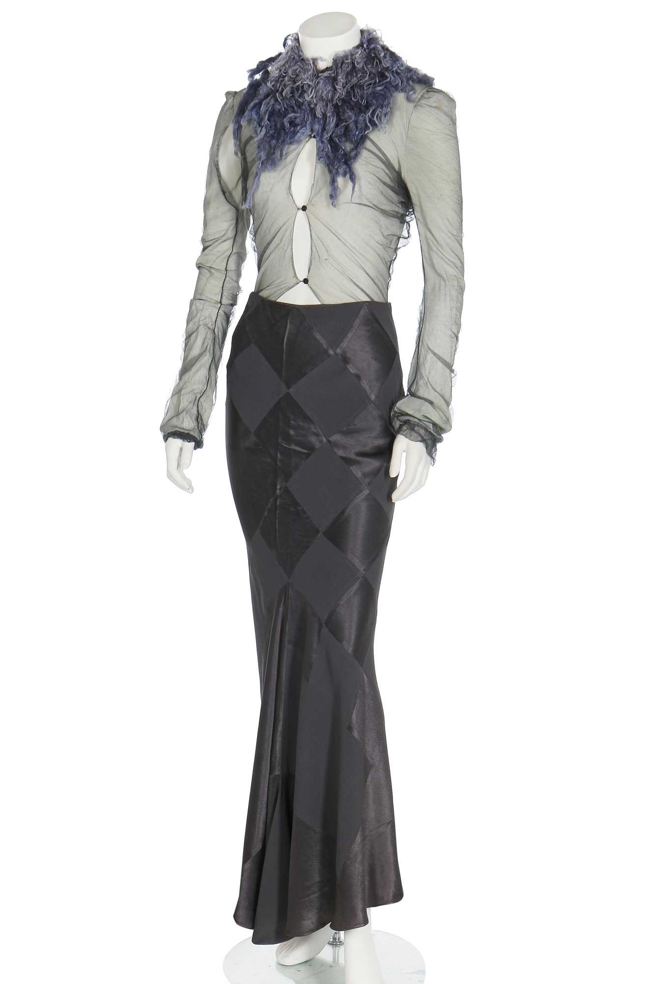Lot 207 - A rare John Galliano body and skirt ensemble, 'Josephine Bonaparte Meets Lolita' collection, Spring-Summer 1992