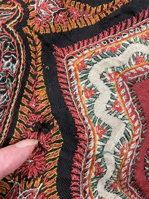 Lot 46 - A kashmir embroidered visite, probably French, circa 1885.