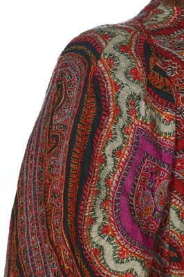Lot 46 - A kashmir embroidered visite, probably French, circa 1885.