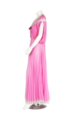 Lot 288 - A Norman Hartnell for Jean Radford 'Du Barry' pink Terylene lingerie set, 1957