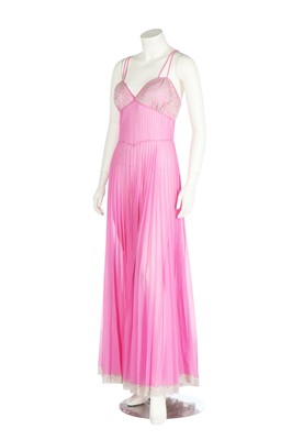 Lot 288 - A Norman Hartnell for Jean Radford 'Du Barry' pink Terylene lingerie set, 1957