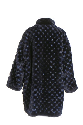 Lot 28 - A Dior ink-blue mouton fur coat, modern