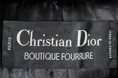 Lot 28 - A Dior ink-blue mouton fur coat, modern