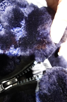 Lot 28 - A Dior ink-blue mouton fur coat, modern