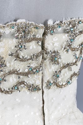 Lot 79 - Audrey Hepburn's Givenchy haute couture white point d'esprit ball gown worn in the opera scene of 'Love in the Afternoon', 1956