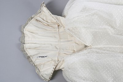 Lot 79 - Audrey Hepburn's Givenchy haute couture white point d'esprit ball gown worn in the opera scene of 'Love in the Afternoon', 1956