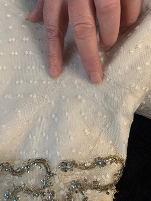 Lot 79 - Audrey Hepburn's Givenchy haute couture white point d'esprit ball gown worn in the opera scene of 'Love in the Afternoon', 1956