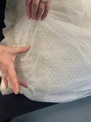 Lot 79 - Audrey Hepburn's Givenchy haute couture white point d'esprit ball gown worn in the opera scene of 'Love in the Afternoon', 1956