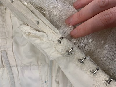 Lot 79 - Audrey Hepburn's Givenchy haute couture white point d'esprit ball gown worn in the opera scene of 'Love in the Afternoon', 1956