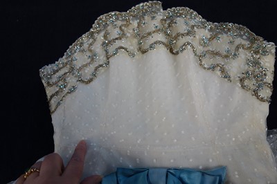 Lot 79 - Audrey Hepburn's Givenchy haute couture white point d'esprit ball gown worn in the opera scene of 'Love in the Afternoon', 1956