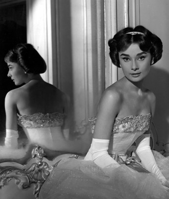 Lot 79 - Audrey Hepburn's Givenchy haute couture white point d'esprit ball gown worn in the opera scene of 'Love in the Afternoon', 1956