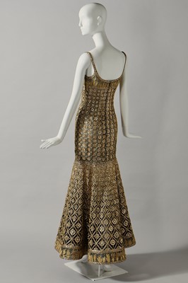 Lot 218 - A fine Chanel couture by Karl Lagerfeld gold embroidered 'leopard' dress, Spring-Summer 1996