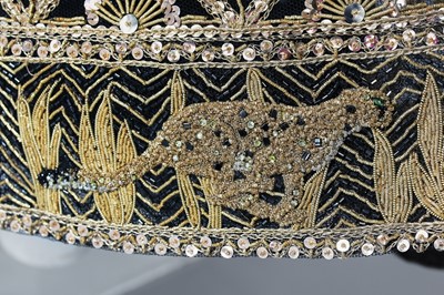 Lot 218 - A fine Chanel couture by Karl Lagerfeld gold embroidered 'leopard' dress, Spring-Summer 1996